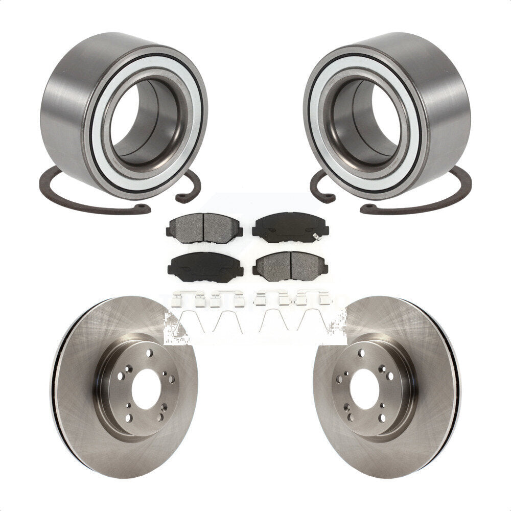 Kit de rotors et plaquettes de frein à disque de roulement de roue avant pour Honda CR-V 2005-2006