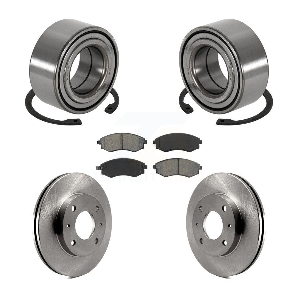 Kit de rotors et plaquettes de frein à disque de roulement de roue avant pour Hyundai Sonata 1999-2000