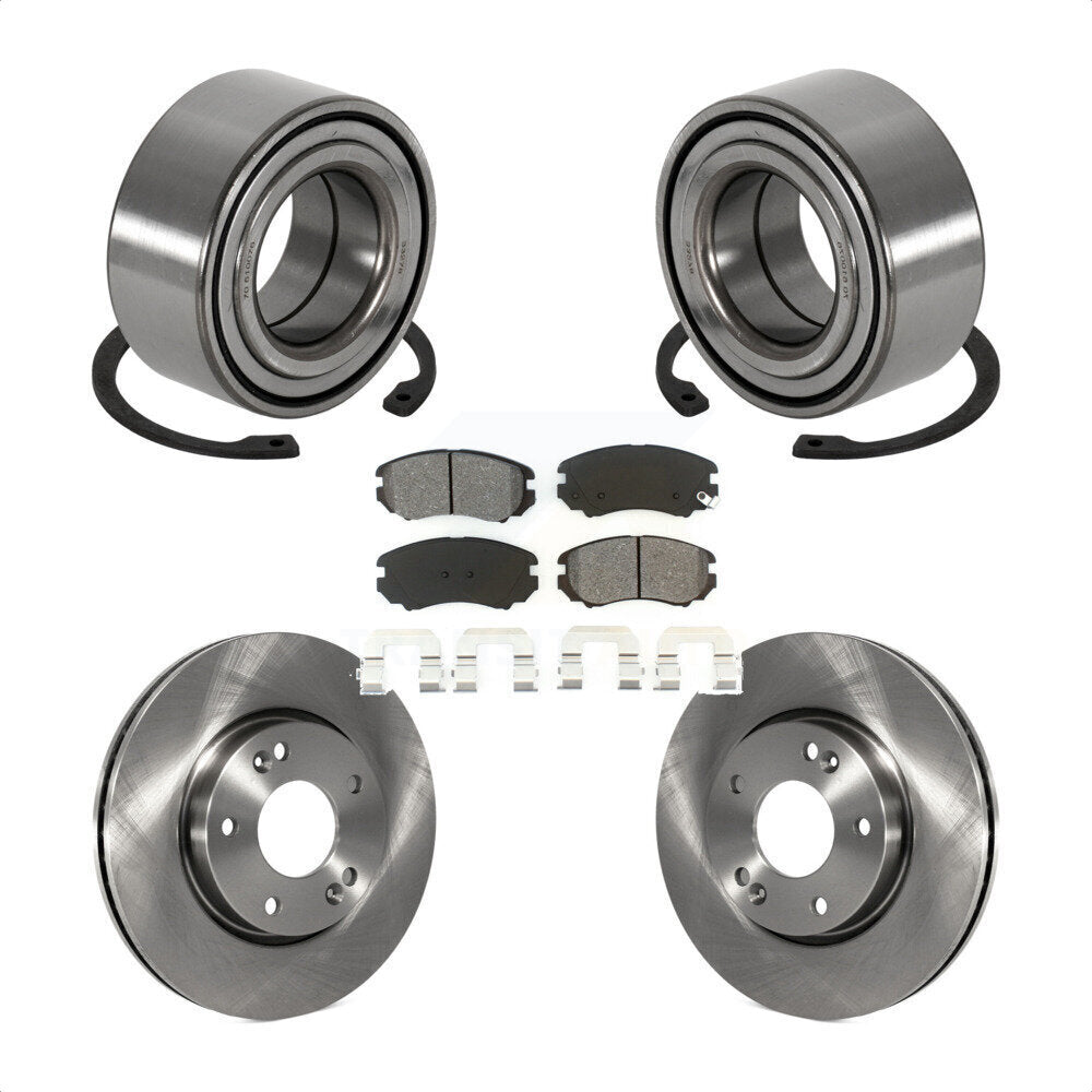 Kit de rotors et plaquettes de frein à disque, roulement de roue avant, pour Hyundai Tiburon