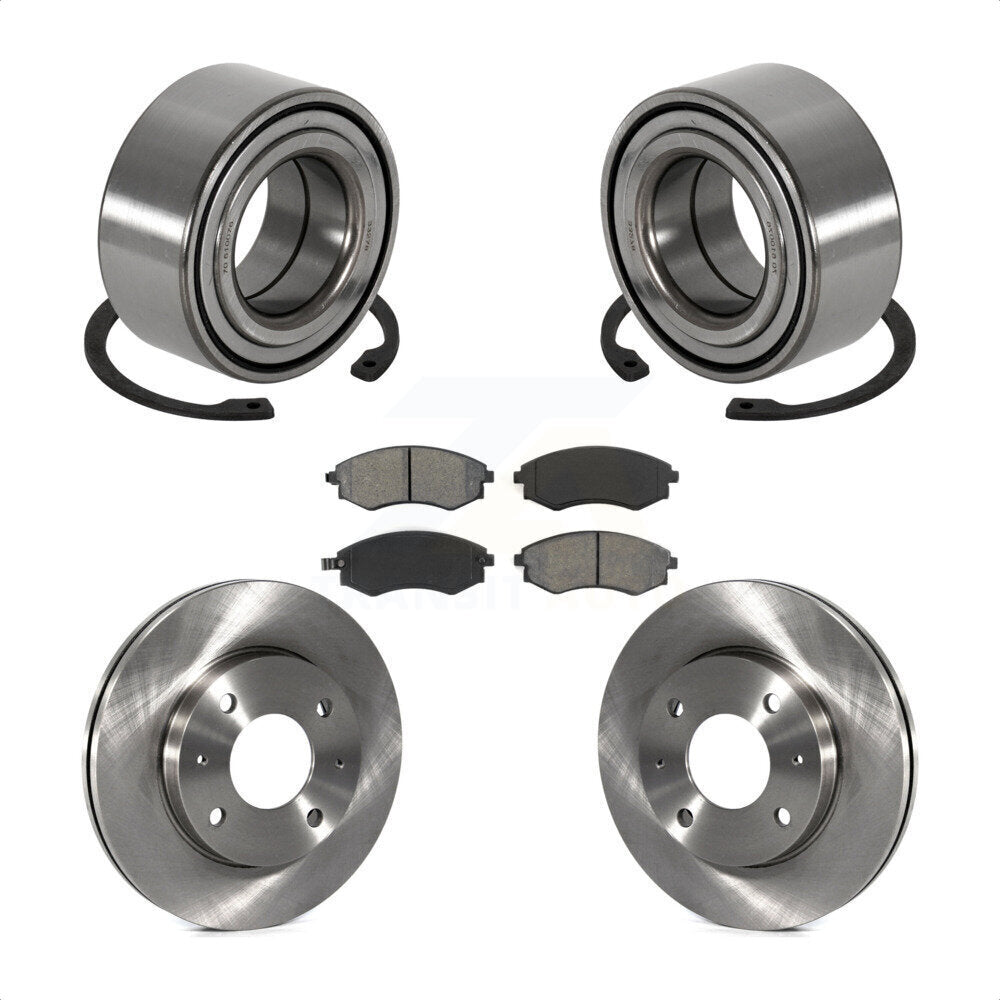 Kit de Rotor et de plaquettes de frein, roulement de roue avant, pour Hyundai Sonata Kia Optima Magenti