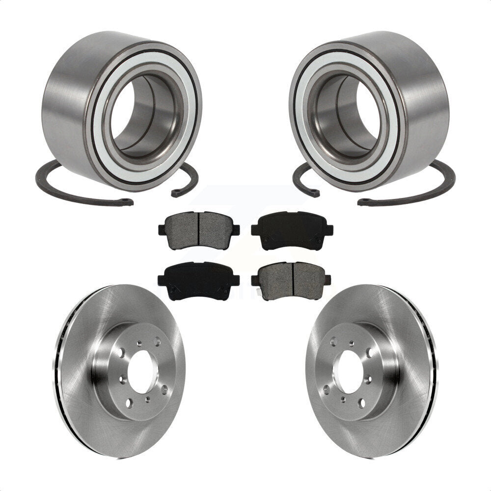 Kit de rotors et plaquettes de frein à disque de roulement de roue avant pour Suzuki Aerio 2002-2005