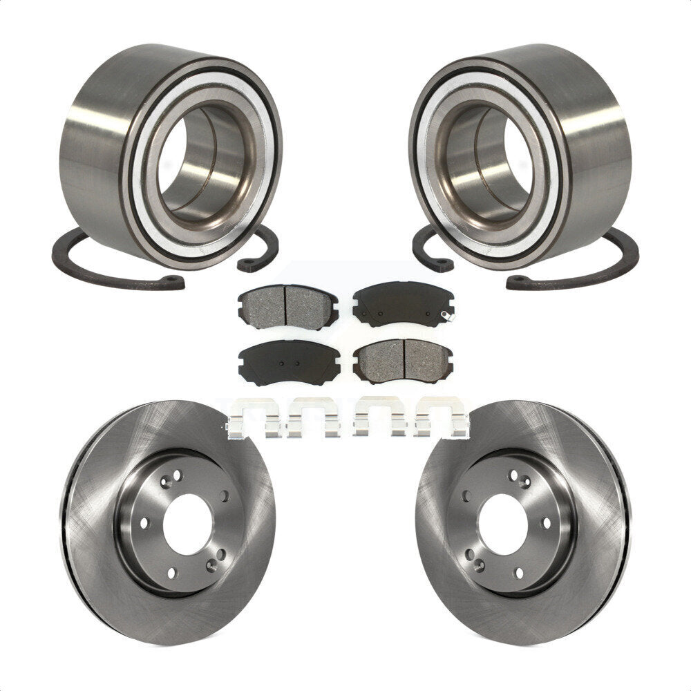 Kit de rotors et plaquettes de frein à disque, roulement de roue avant, pour Hyundai Tiburon