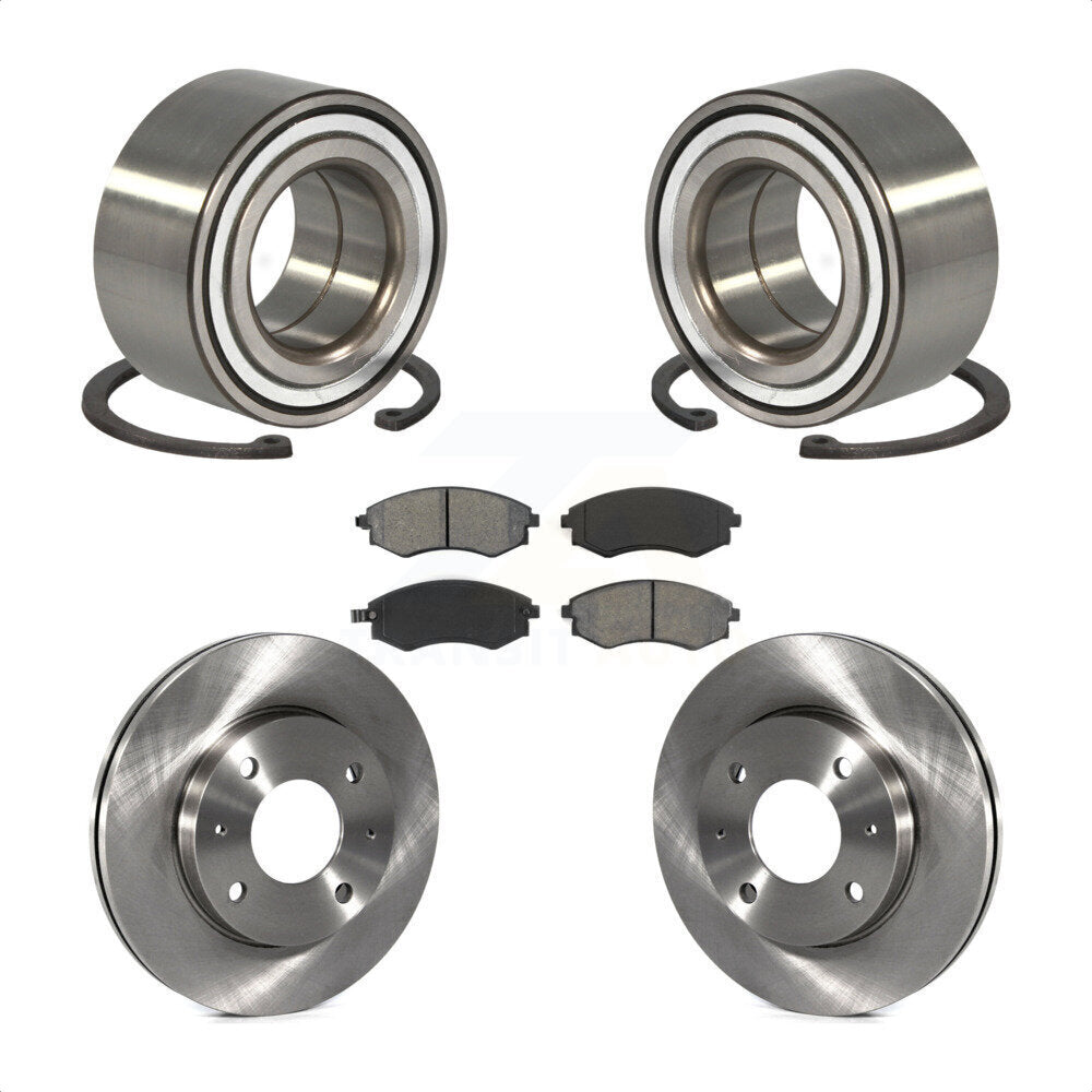 Kit de rotors et plaquettes de frein à disque, roulement de roue avant, pour Hyundai Elantra