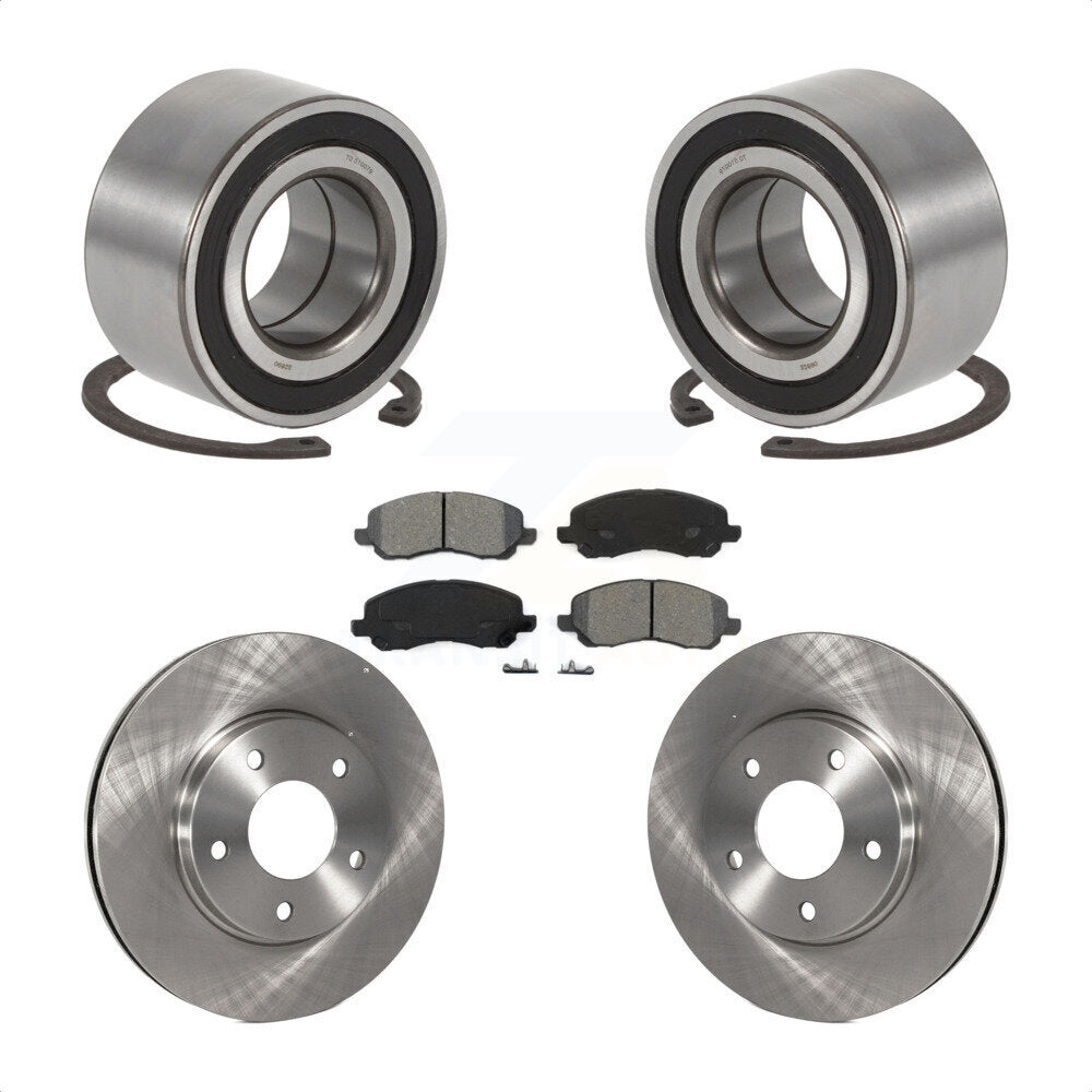 Kit de Rotor et de plaquettes de frein à disque, roulement de roue avant, pour Mitsubishi Lancer Outlande