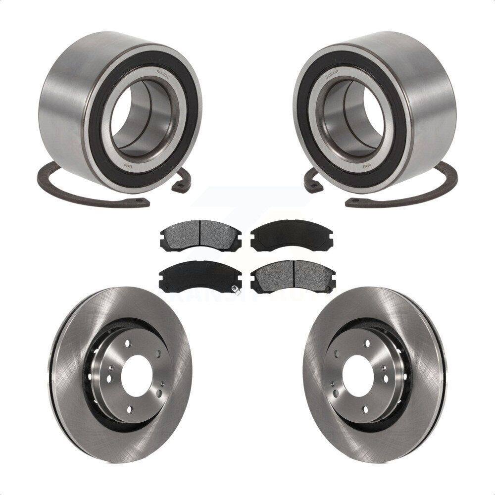 Kit de plaquettes de Rotor de frein à disque, roulement de roue avant pour Mitsubishi Outlande 2005 – 2006