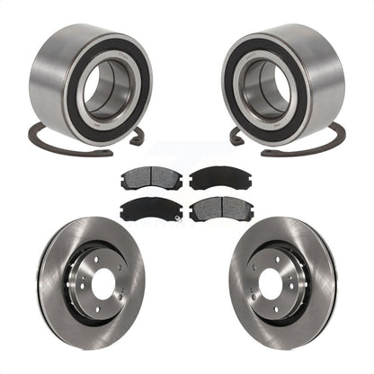 Kit de plaquettes de Rotor de frein à disque, roulement de roue avant pour Mitsubishi Outlande 2005 – 2006
