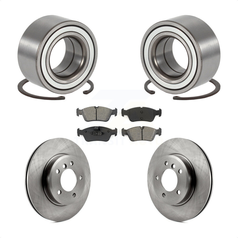 Kit de rotors et plaquettes de frein à disque de roulement de roue avant pour BMW 325i 325xi 2001 – 2005