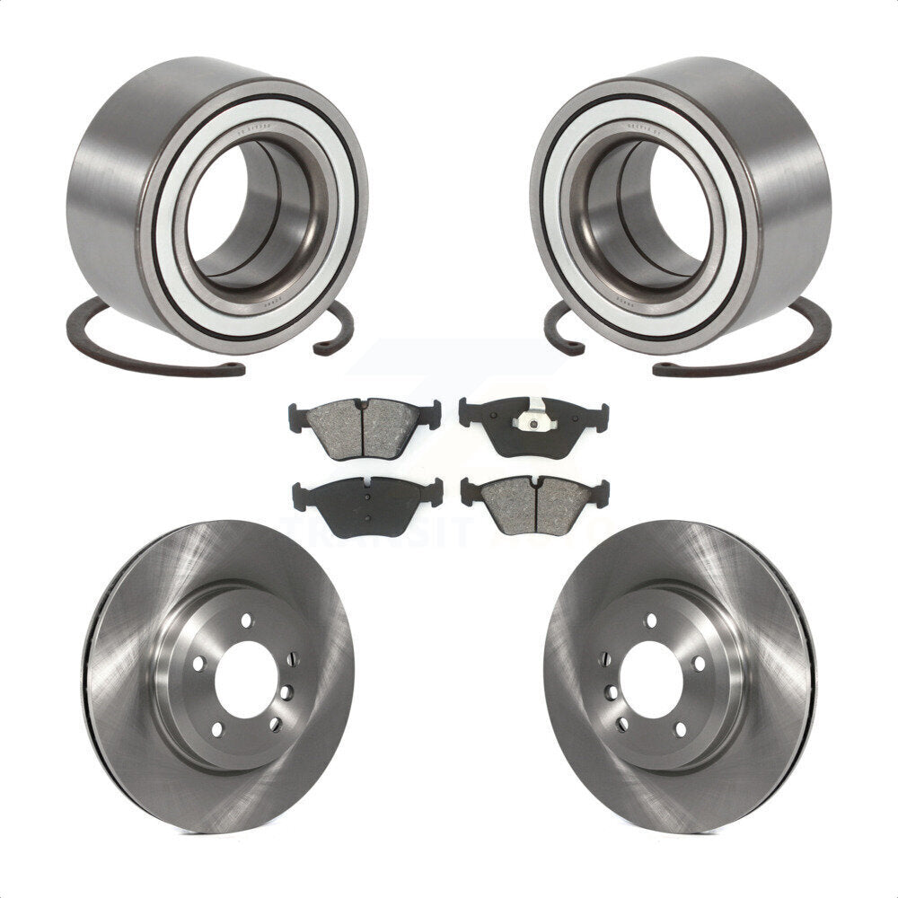Kit de rotors et plaquettes de frein à disque de roulement de roue avant pour BMW 330i 330xi 2001 – 2005