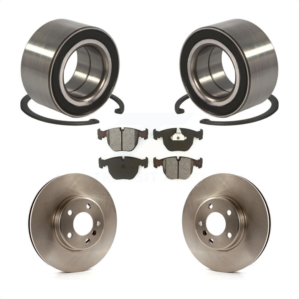 Kit de rotors de frein à disque et de plaquettes semi-métalliques, roulement de roue avant, pour BMW X5