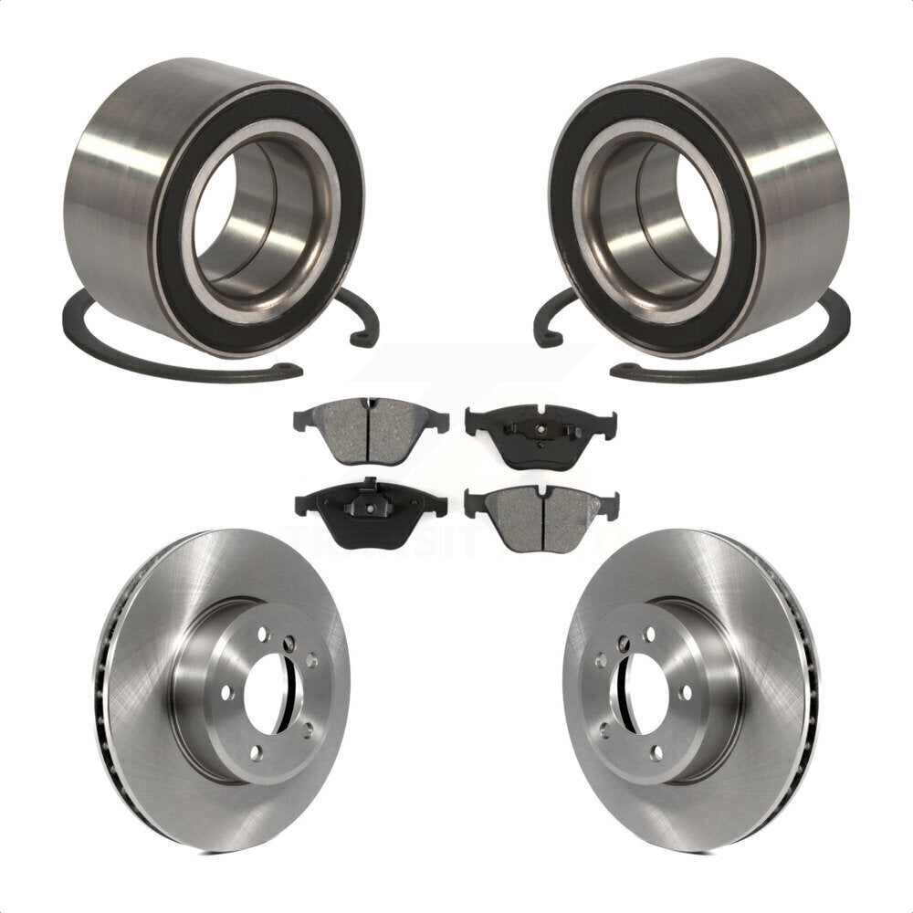 Kit de Rotor et de plaquettes de frein, roulement de roue avant, pour BMW 530xi 528i xDrive 535i 535x