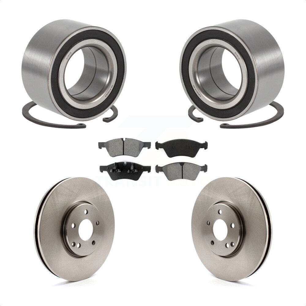 Kit de rotors et plaquettes de frein à disque de roulement de roue avant pour Mercedes-Benz E550 E500