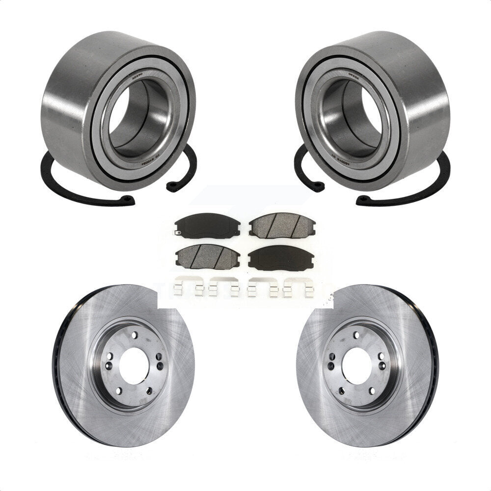 Kit de rotors et plaquettes de frein à disque de roulement de roue avant pour Kia Amanti 2004-2006