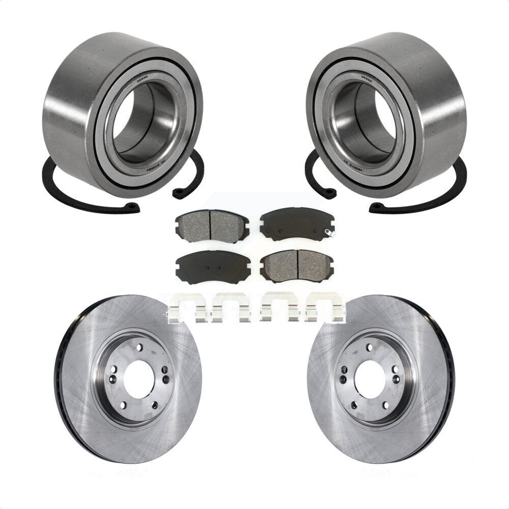 Kit de rotors et plaquettes de frein à disque, roulement de roue avant, pour Hyundai Azera Kia Amanti