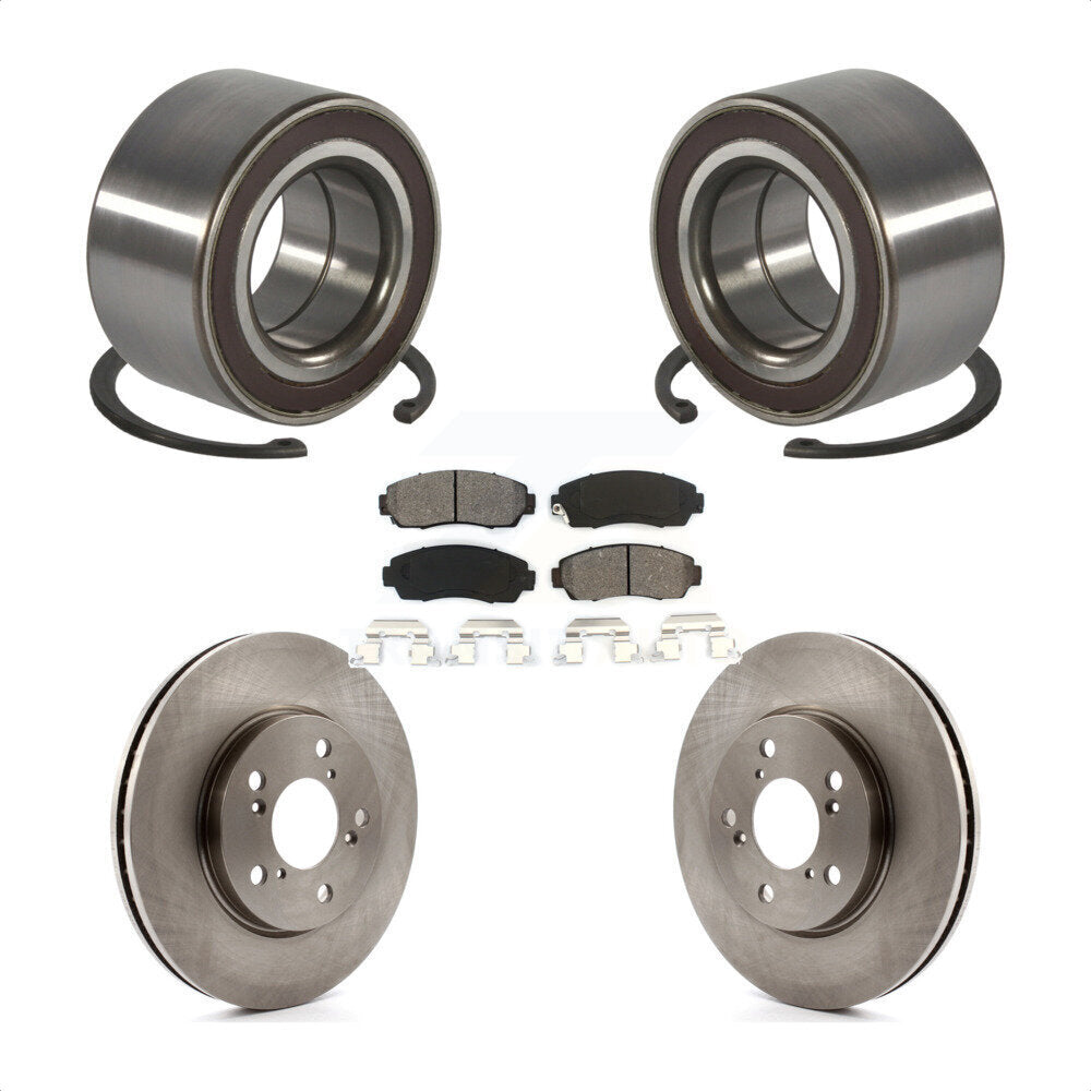 Kit de rotors et plaquettes de frein à disque de roulement de roue avant pour Honda Odyssey 2005-2010