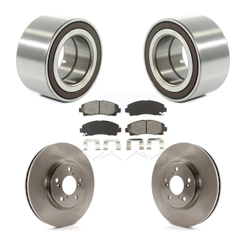 Kit de rotors et plaquettes de frein à disque de roulement de roue avant pour Honda Ridgelin 2006-2014