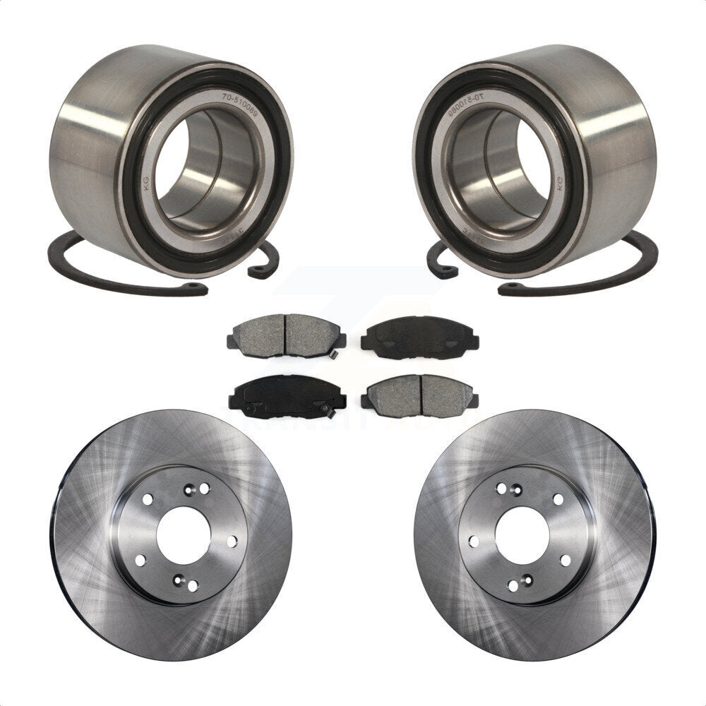 Kit de Rotor et plaquettes de frein à disque, roulement de roue avant, pour Honda Civic GX 2011 avec 1.8