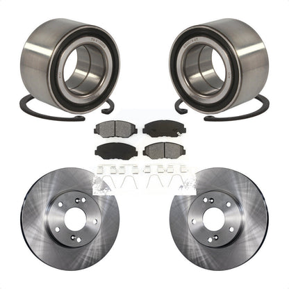 Kit de rotors de frein à disque et de plaquettes semi-métalliques, roulement de roue avant, pour Honda Civi