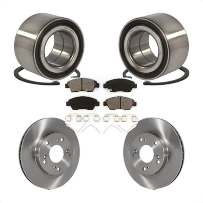Kit de rotors de frein à disque et de plaquettes semi-métalliques, roulement de roue avant, pour Honda Civi