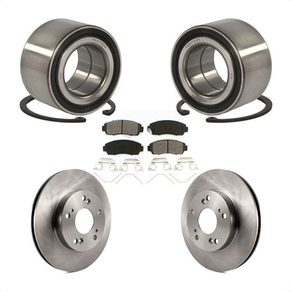 Kit de rotors de frein à disque et de plaquettes semi-métalliques, roulement de roue avant, pour Honda Civi