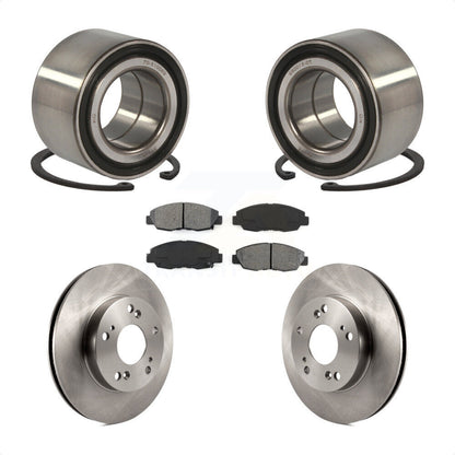 Kit de rotors de frein à disque et de plaquettes semi-métalliques, roulement de roue avant, pour Honda Civi