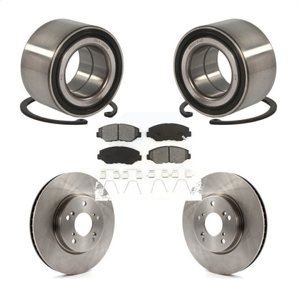 Kit de rotors de frein à disque et de plaquettes semi-métalliques, roulement de roue avant, pour Honda Civi