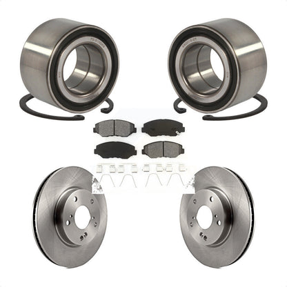 Kit de rotors de frein à disque et de plaquettes semi-métalliques, roulement de roue avant, pour Honda Civi