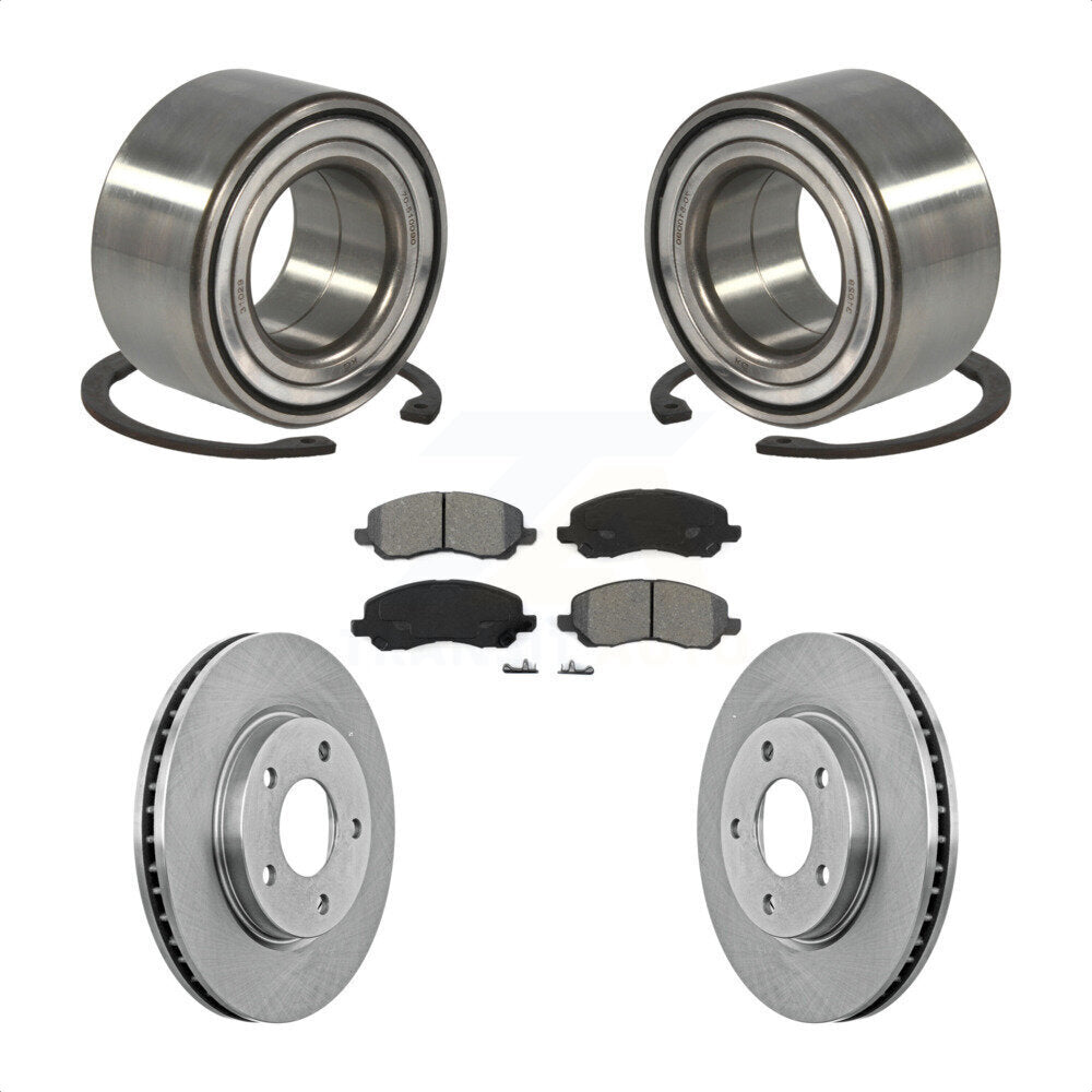 Kit de plaquettes de Rotor de frein à disque, roulement de roue avant, pour Mitsubishi Lancer Dodge Calibe
