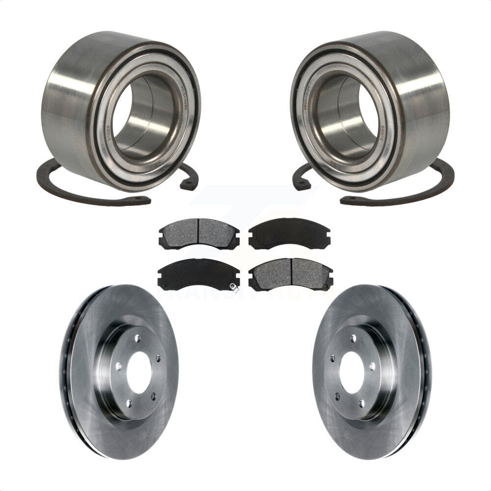 Kit de Rotor et plaquettes de frein à disque, roulement de roue avant, pour Mitsubishi Lancer FW 2017
