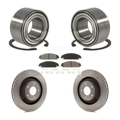 Kit de Rotor et de plaquettes de frein à disque, roulement de roue avant, pour Dodge Caliber SRT-2008 – 2009