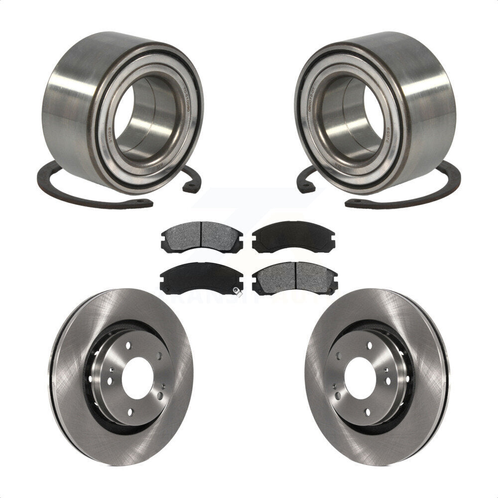 Kit de Rotor et de plaquettes de frein, roulement de roue avant, pour Mitsubishi Outlander PHEV Lance