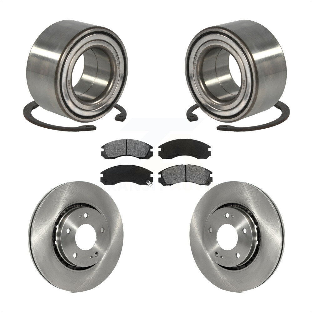 Kit de plaquettes de Rotor de frein, roulement de roue avant, pour Mitsubishi Lancer Ralliart avec AW