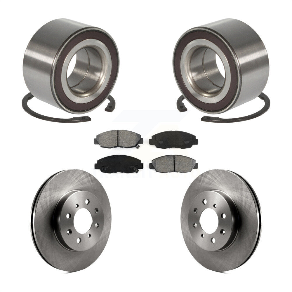 Rotor de frein à disque de roulement de roue avant et Kit de plaquettes semi-métalliques pour Honda Insigh