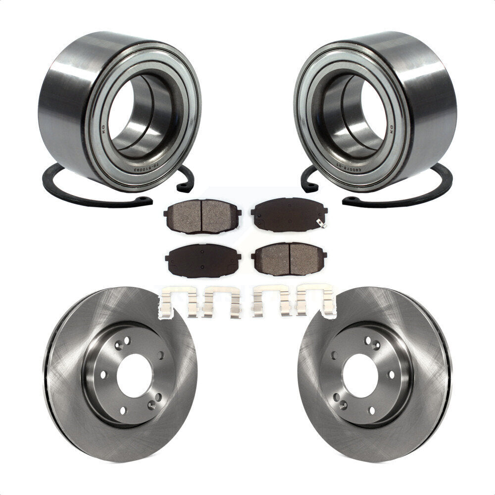 Kit de rotors et plaquettes de frein à disque, roulement de roue avant, pour Hyundai Elantra