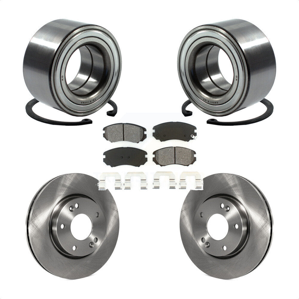 Kit de rotors et plaquettes de frein à disque de roulement de roue avant pour Kia Soul 2012 – 2013
