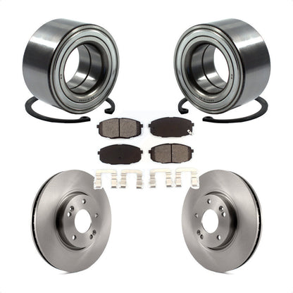 Kit de Rotors et plaquettes de frein à disque, roulement de roue avant, pour Kia Forte koup Forte5