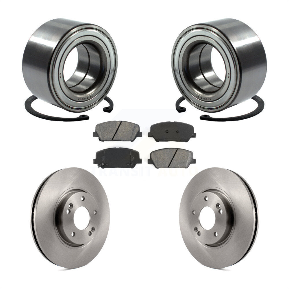 Kit de plaquettes de Rotor de frein, roulement de roue avant, pour Hyundai Veloster Turbocharge 13-15