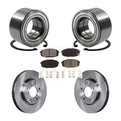 Kit de Rotors et plaquettes de frein à disque, roulement de roue avant, pour Kia Forte koup Forte5
