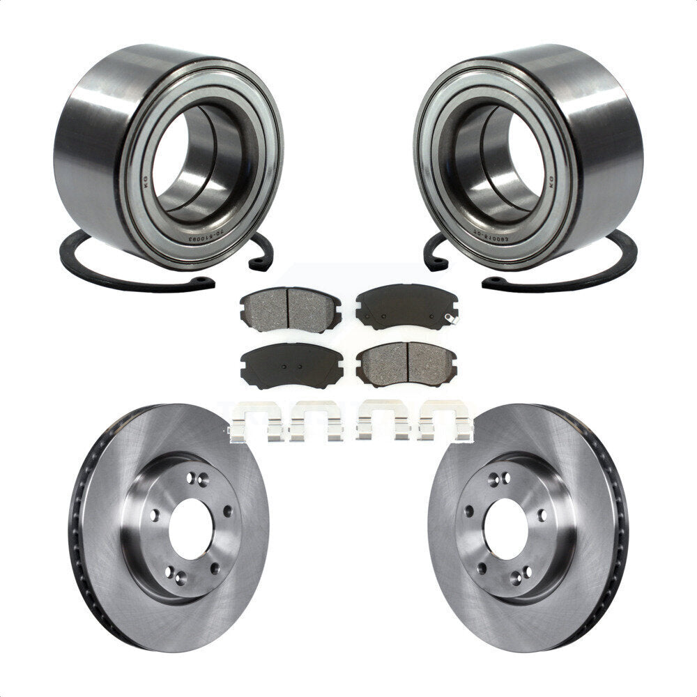 Kit de rotors et plaquettes de frein à disque de roulement de roue avant pour Kia Soul 2.0L 2010 – 2011