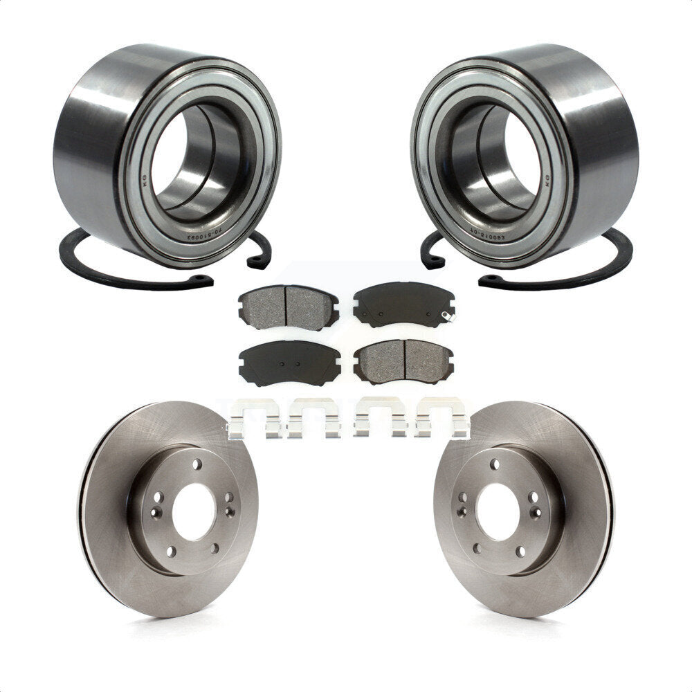 Kit de rotors et plaquettes de frein à disque de roulement de roue avant pour Kia Soul 2010-2011 1,6 l