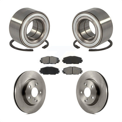 Kit de rotors et plaquettes de frein à disque, roulement de roue avant, pour Toyota Prius V 2017 – 2018