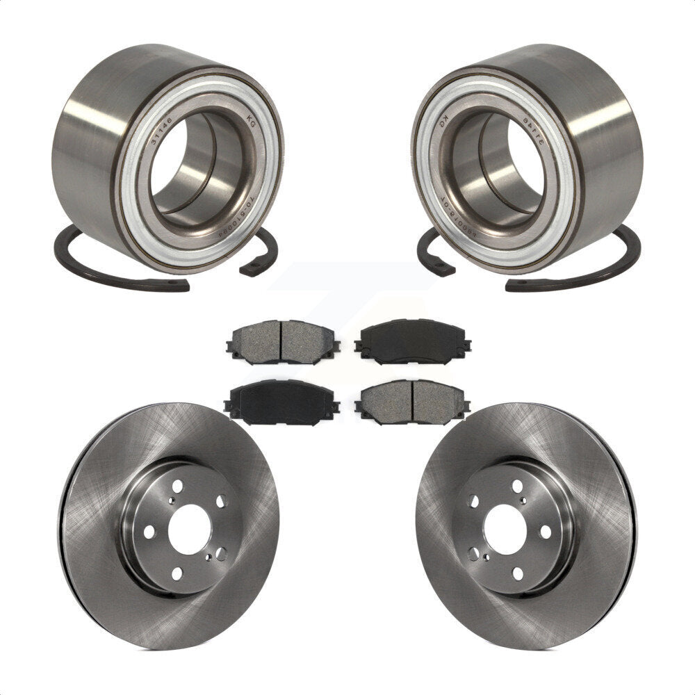 Kit de rotors et plaquettes de frein à disque de roulement de roue avant pour Scion xD 2008-2014