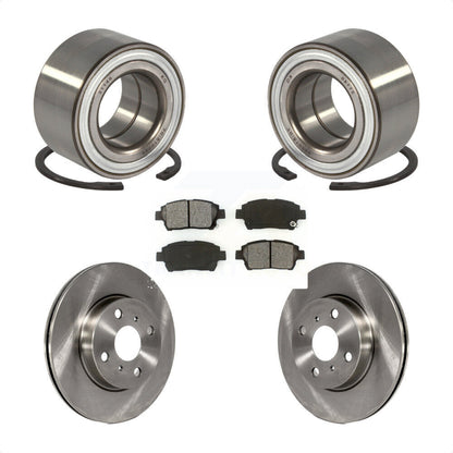 Kit de rotors de frein à disque et de plaquettes semi-métalliques pour roulement de roue avant pour Scion iQ