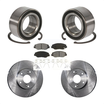 Kit de Rotor de frein à disque et de plaquettes semi-métalliques, roulement de roue avant, pour Honda Accor