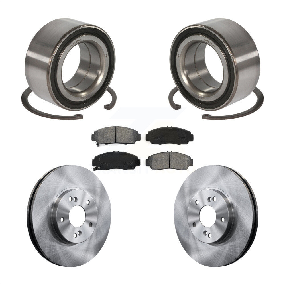 Kit de rotors et plaquettes de frein à disque, roulement de roue avant, pour Honda Accord Acura TSX