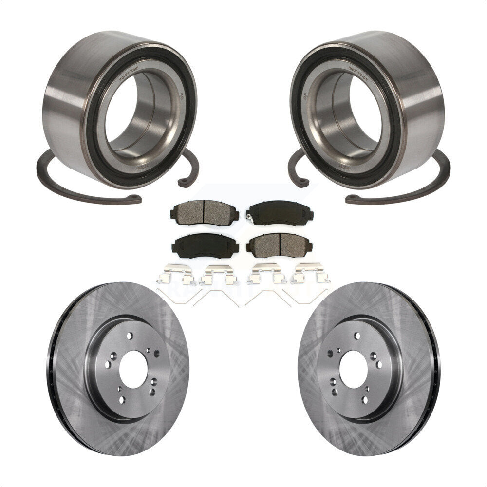 Kit de rotors et plaquettes de frein à disque, roulement de roue avant, pour Honda Crosstour Accord
