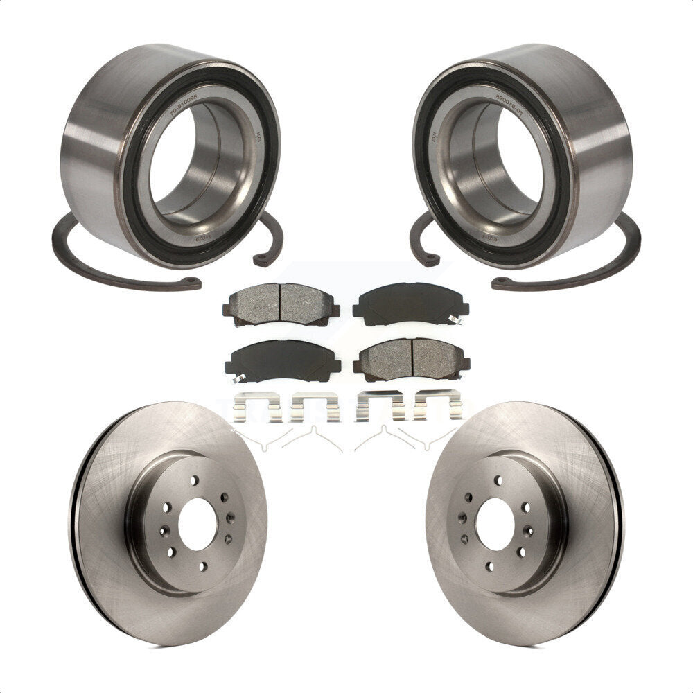 Kit de rotors et plaquettes de frein à disque de roulement de roue avant pour Acura TL 2009-2014