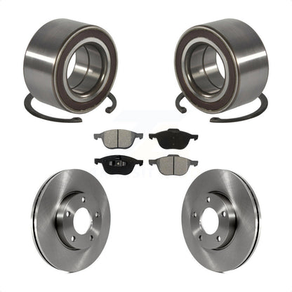Kit de Rotor de frein à disque et de plaquettes semi-métalliques, roulement de roue avant, pour Mazda 3 Spor