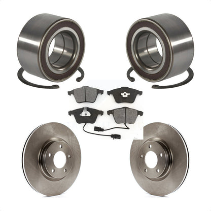 Kit de rotors de frein à disque et de plaquettes semi-métalliques, roulement de roue avant, pour Mazda 3