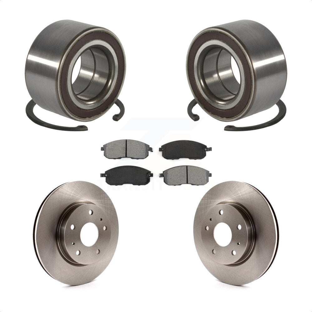 Kit de rotors et plaquettes de frein à disque de roulement de roue avant pour Suzuki SX4 Crossover