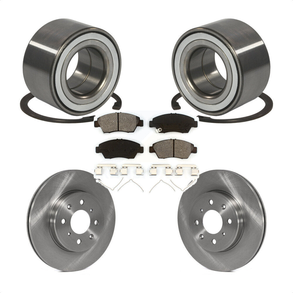 Kit de rotors et plaquettes de frein à disque de roulement de roue avant pour Honda Fit 2015 – 2020